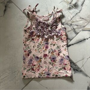 Cheeky Plum Floral Camisole/Dree Ruffles